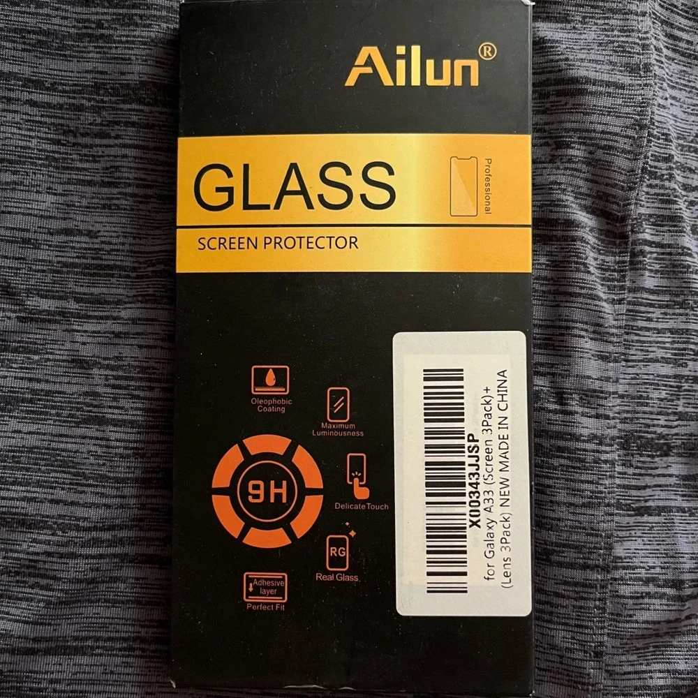 New 3 Pack Tempered Glass Screen Protector Samsung Galaxy A33 5G 9H Hardness